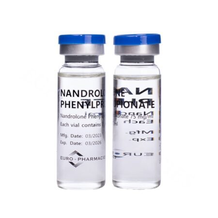 A vial of Testosterone Enanthate (15 ml) by Euro-Pharmacies, an essential testosterone steroid for muscle growth and strength